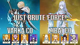 🔥No Electro. No Cryo. No Bow. Just Brute Force! Varka & Zibai Destroy Spiral Abyss | Genshin Impact