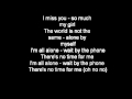 Jimi Blue all alone lyrics 