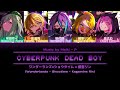FULL VER CYBERPUNK DEAD BOY Wonderlands Showtime 鏡音リン KAN ROM ENG Color Coded Lyrics
