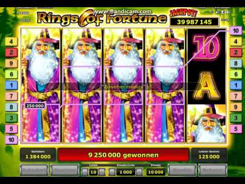 Rings of Fortune - Player nearly wins Jackpot