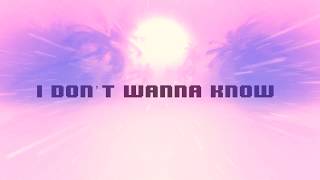 Melih Aydogan - I Don&#39;t Wanna Know feat. Brenda Mullen | Official Lyric Video