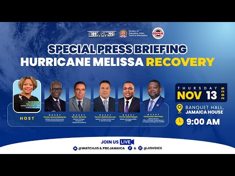 JISTV Special Press Briefing Hurricane Melissa Recovery November 13, 2025