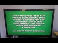 Green FBI Warning 1997 2000 Canadian Variant Walt Disney Home Video 1991