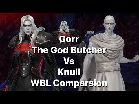 Gorr The God Butcher Vs Knull WBL Knull Comparison-Marvel Future Fight