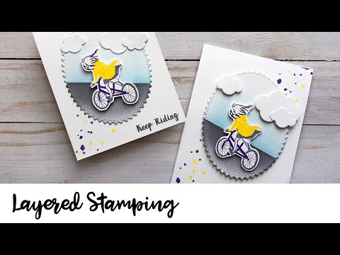 Learn How to Use Layered Stamps with Heat Embossing