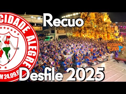 Mocidade Alegre 2025 - DESFILE/RECUO da Bateria Ritmo Puro #BotaOFone #PioneiroNoVídeoDosBreques