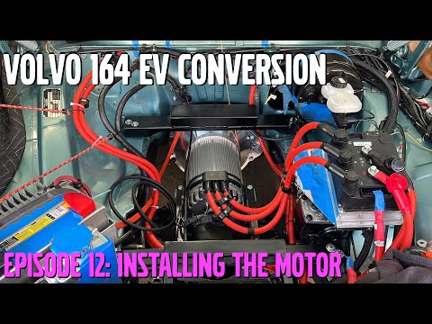 Mounting & Installing the HyPer9 Electric Motor! Part 12 - Volvo 164 EV Conversion Build
