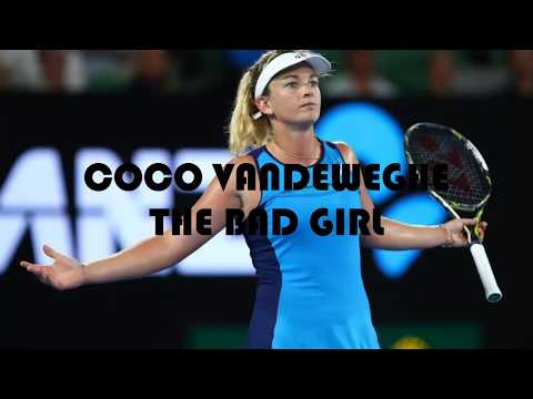 Coco Vandeweghe The Bad Girl - Actitude on court and handshake