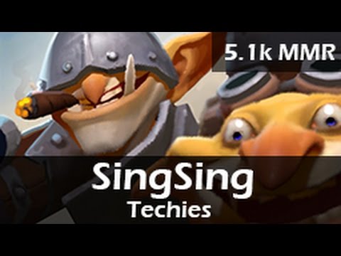 374: SingSing as Techies Top ft. bora, bangfish - 5.1k MMR Ranked Gameplay - 20150503