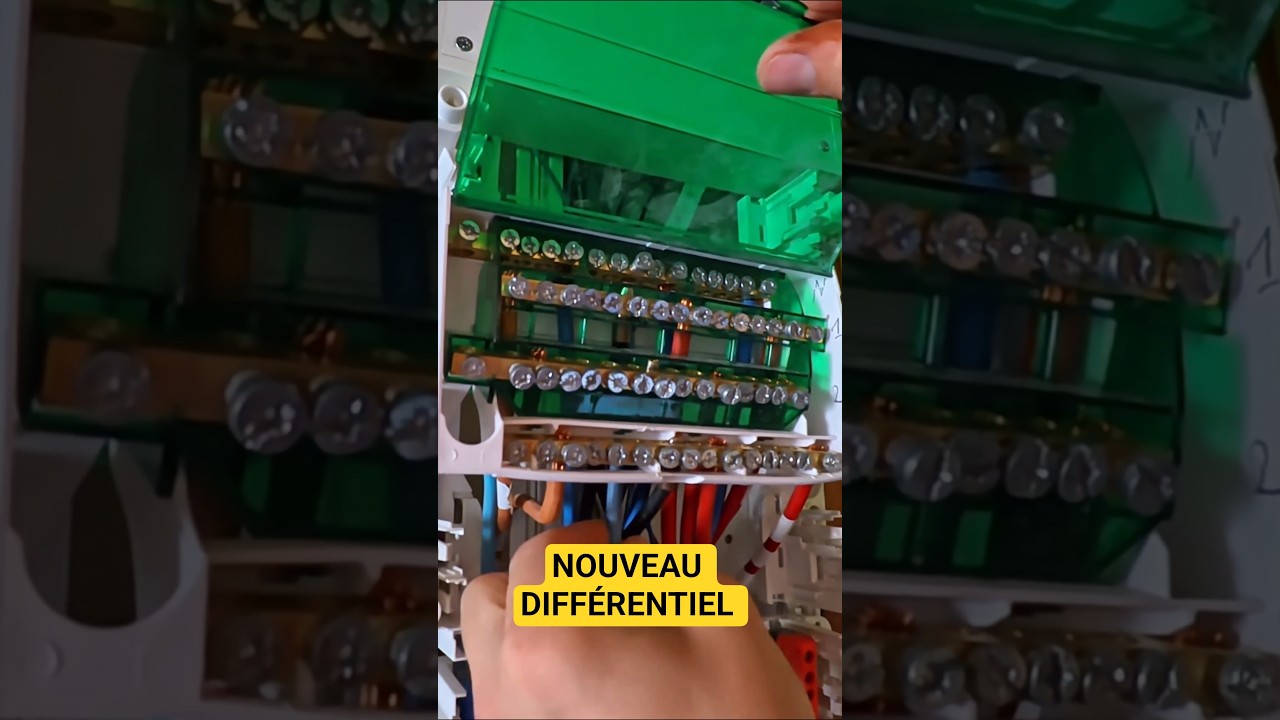 Ajouter un différentiel sur un tableau Triphasé #lesdisjonctes #electricien #différentiel
