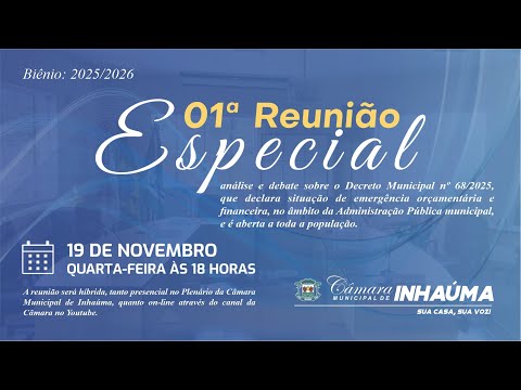 01ª Reunião Especial 19/11/2025