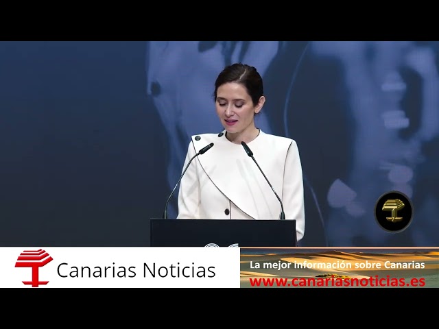 Díaz Ayuso en la presentación de los nominados a los Premios Laureus 2026 del deporte
