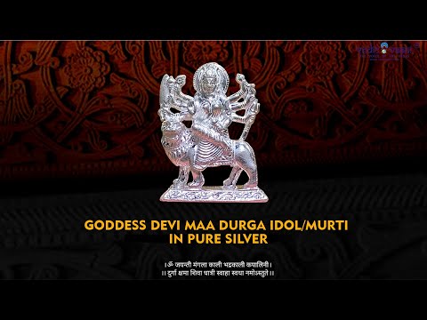 Goddess Devi Maa Durga Idol/Murti in Pure Silver video