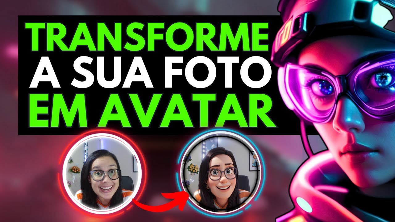 TRANSFORME a sua FOTO REAL em um AVATAR INCRÍVEL e GRÁTIS com IA