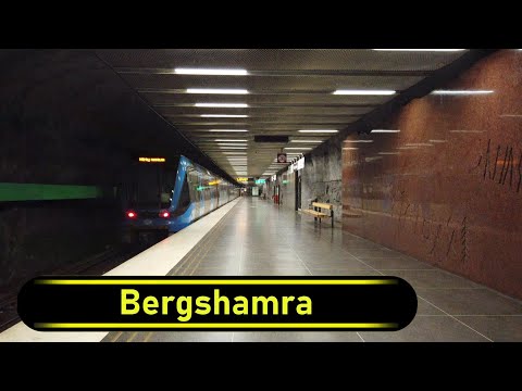 Metro | Tunnelbana Station Bergshamra - Stockholm 🇸🇪 - Walkthrough 🚶