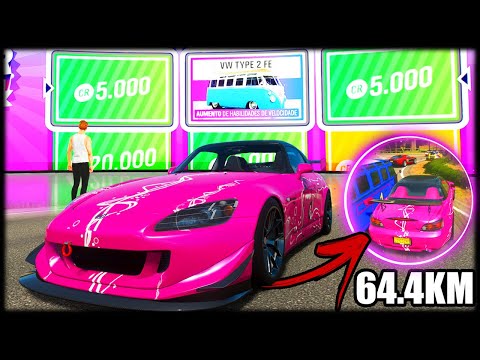 64.4KM RACE with ROULETTE CAR - FORZA HORIZON 4 ONLINE