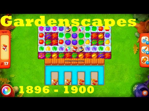 Gardenscapes Level 1896 - 1900 HD Walkthrough | 3 - match game | gameplay | android | ios | pc | app