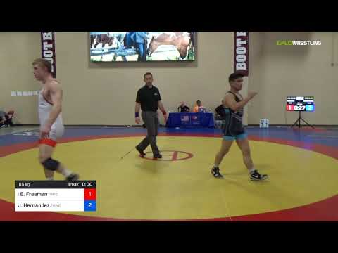 2018 Marine Corps US Open/UWW Junior Freestyle 65 Con 8 #1 - Ben Freeman (MRTC) Vs. Jaime Hernande