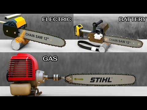 DIY Chainsaw Battle! Gas vs Electric vs Battery – Which One Is The Real Monster?