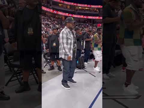 Ice Cube Sideline Big 3 Game While Dj Quick Performs 🅿️⛷🔥