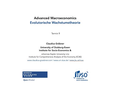 Evolutorische Wachstumsmodelle 4/5: Exkurs zur endogenen Wachstumstheorie