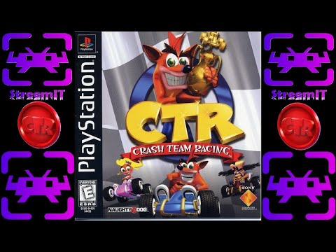 PS1 CTR Crash Team Racing: ALL RED TOKENS LETTERS