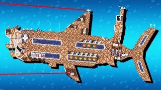 Deadly LAZER SHARK! - Forts Gameplay