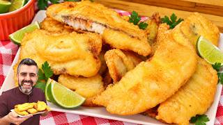 PEIXE FRITO PERFEITO E SUPER CROCANTE - NA CERVEJA - FÁCIL DEMAIS - Receitas de Pai