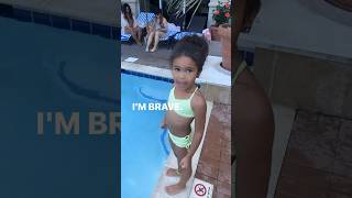 My girl doing her affirmations jumping in the pool #shorts #affirmations #scarlettgray
