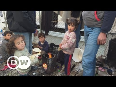 Refugees living in dire conditions on Lesbos