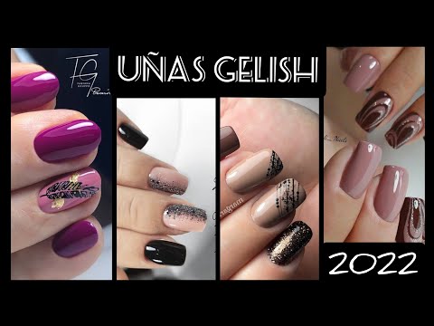 UÑAS GELISH 2022💗DISEÑOS DE UÑAS 2022 #uñas2022 #uñasgelish #uñascortas #uñasdecoradas #trendsnails