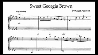Oscar Peterson - Sweet Georgia Brown (transcription)