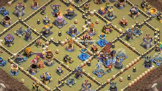 【クラクラ】アメノウズメ(～*'ω')～さんのスピアスローワーラッシュ TH18全壊