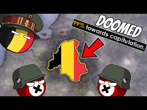 Can I save Belgium at 99% Capitulation in HOI4?
