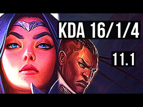 IRELIA vs LUCIAN (TOP) | 16/1/4, 9 solo kills, Quadra, Legendary, 500+ games | KR Diamond | v11.1