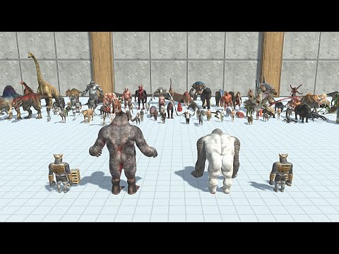 GORO & OLD GORO WITH GHOR HAMMER VS FACTION - Animal Revolt Battle Simulator