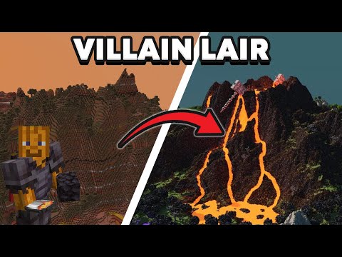 Turning My Volcano into a Smoker in Minecraft