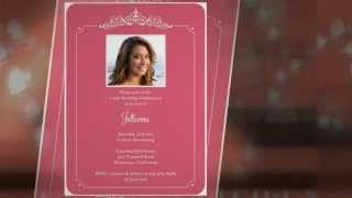 preview picture of video 'Quinceanera Invitations - Cute, Creative Cards For Cheap'