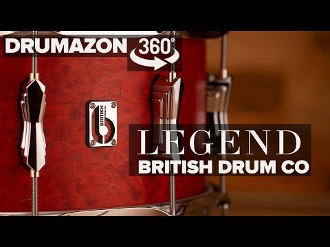 BRITISH DRUM COMPANY (BDC) 14 X 6 5 LEGEND SERIES SNARE DRUM, BUCKINGHAM SCARLETT DRUMAZON 360