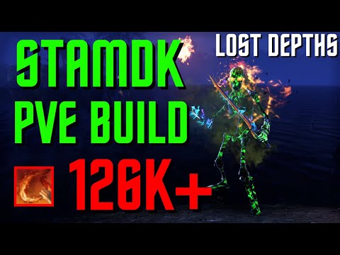ESO - Stamina Dragonknight PVE Build (126k+) - Lost Depths