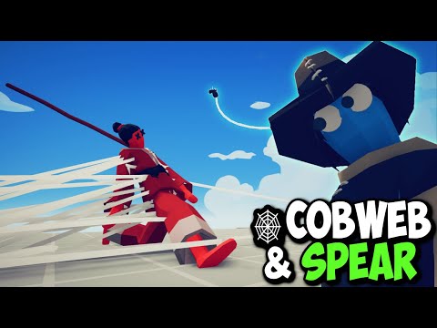 🕸️Cobweb & Spear! Spider Mage and Spear Thrower vs 1x Unit - Totally Accurate Battle Simulator TABS