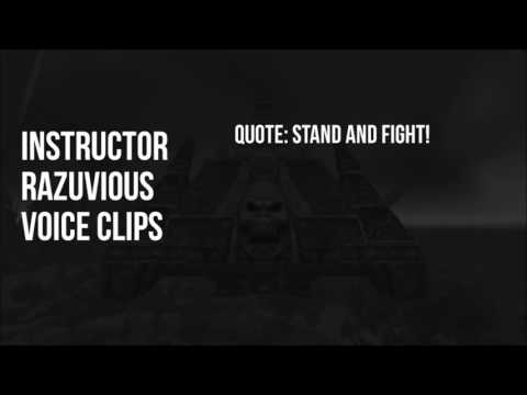 World of Warcraft - All Instructor Razuvious Voice Clips