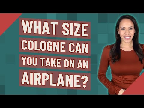 What size cologne can you take on an airplane?