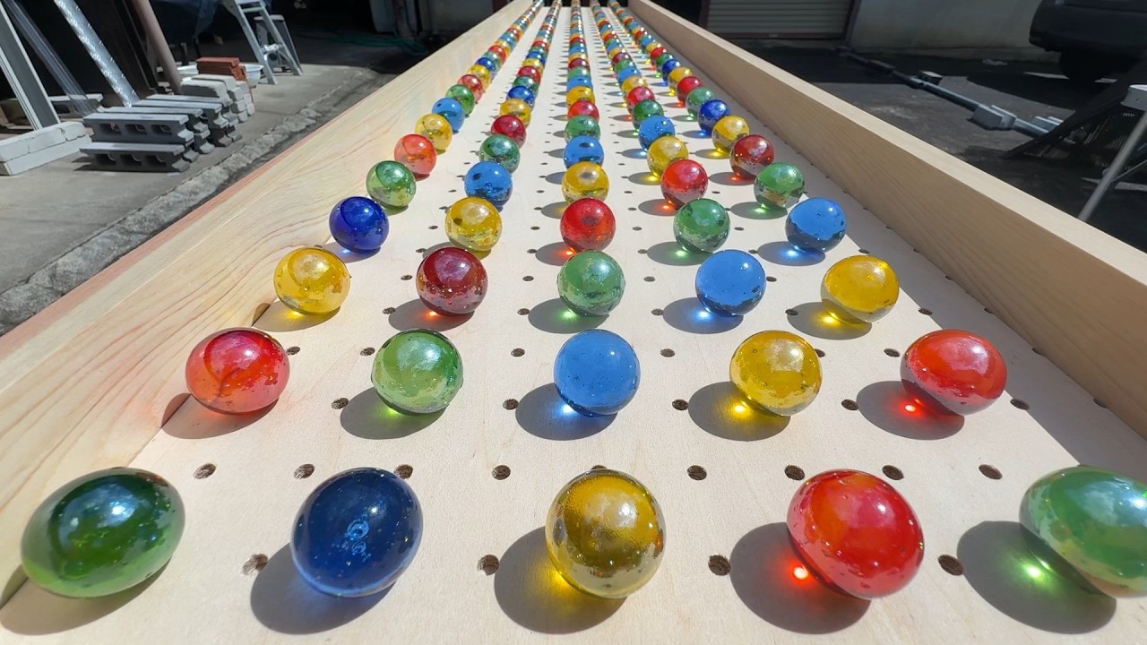 マーブルラン205 marble run 永遠の憧れコース　玉転がしが楽しい　みんなで遊ぶ編