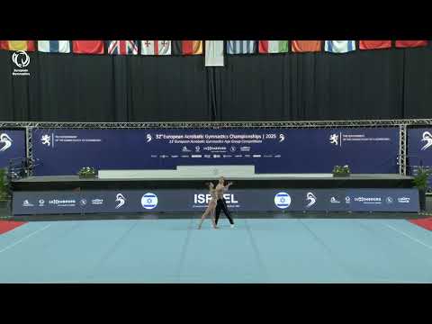 Amy Refaeli & Yonatan Fridman (ISR) - 2025 ACRO European silver medallists, Mixed Pairs Balance