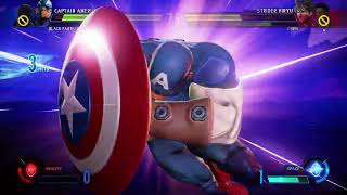 MARVEL VS CAPCOM INFINITE Black Panther And Captain America Arcade Mode Hard Game Play
