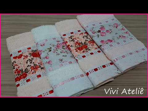 Hand Towel | Easy to Sew | Step by Step | Vivi Ateliê