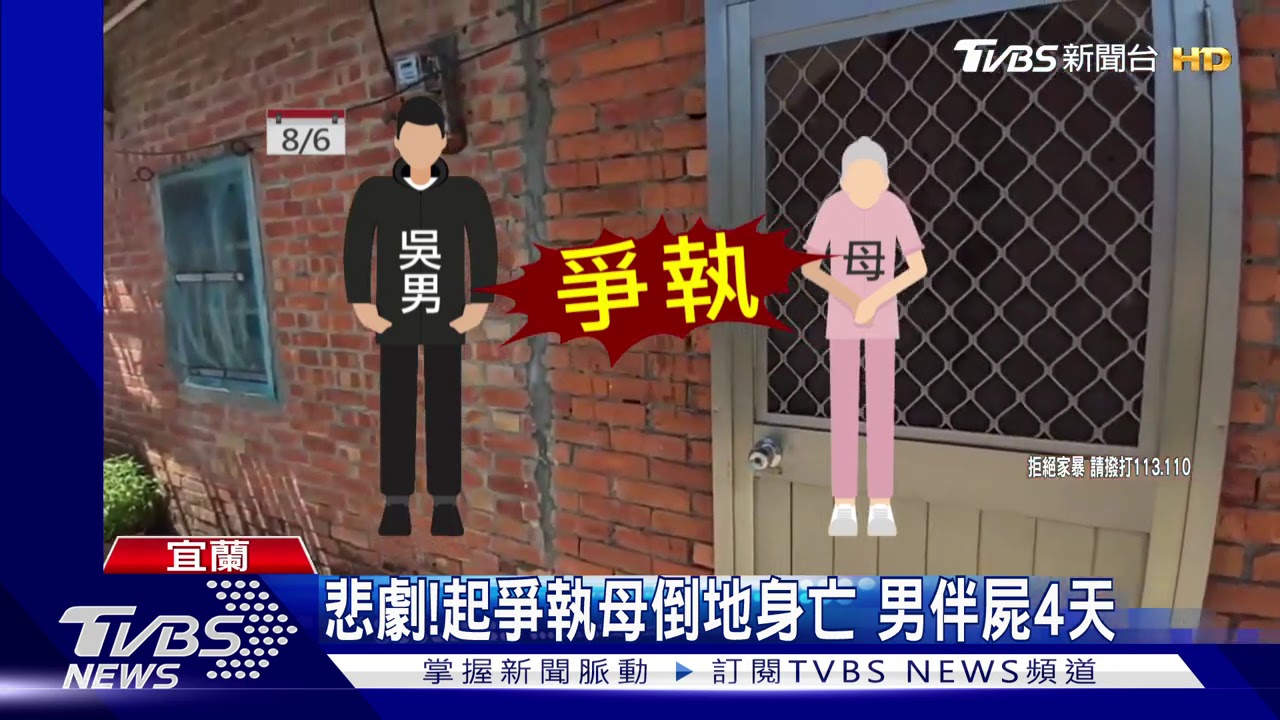 悲劇!起爭執母倒地身亡 男伴屍4天