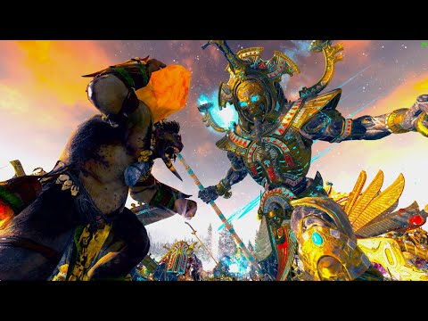 Total War WARHAMMER 2 - TOMB KINGS VS BEASTMEN  | MEAT-GRINDER | FIRE SUPPORT |4K