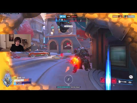 SUPER PRO REINHARDT GAMEPLAY OVERWATCH SEASON 16 TOP 500